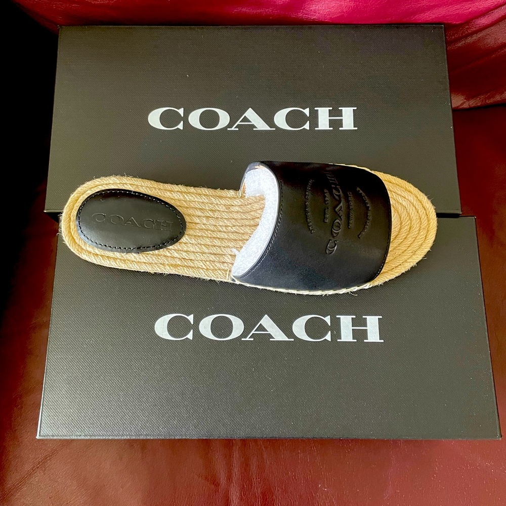 Coach Leather Espadrille Size 8